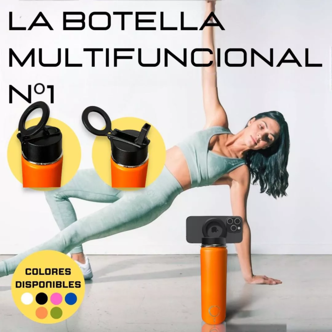 Termo con soporte magnético para celular