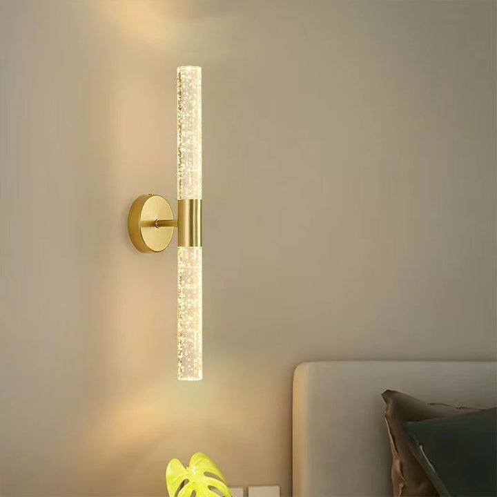 Modern up and down illuminated cylindrical Nordic minimalist creative living room background wall lamp luxurious wall lamp bedsi