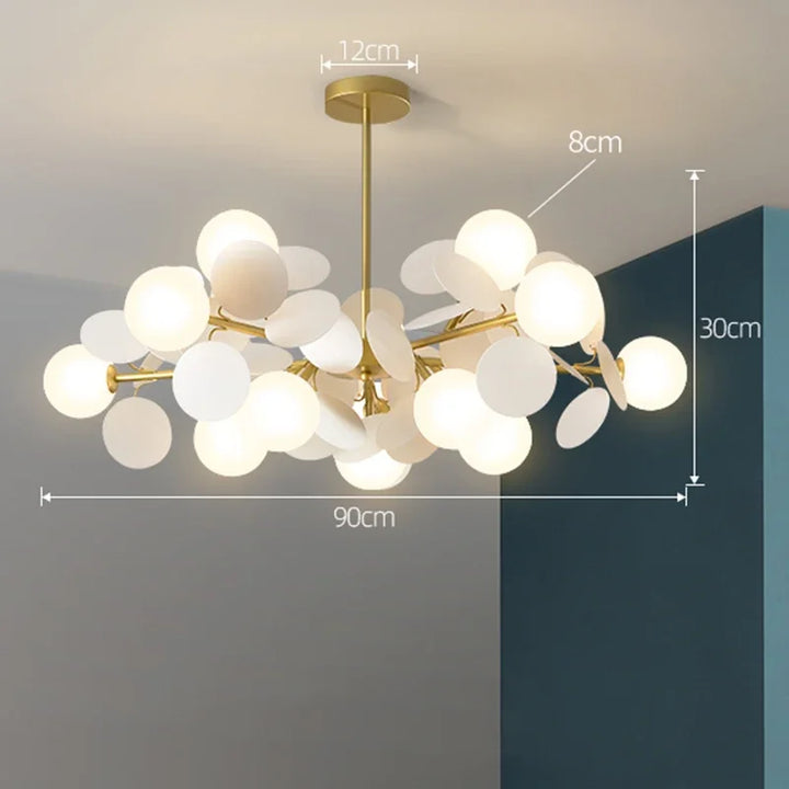 Modern Led Chandeliers Colourful Branch Chandelier for Bedroom Living Room Hanging Lamps Lustre Luxury Ceiling Light