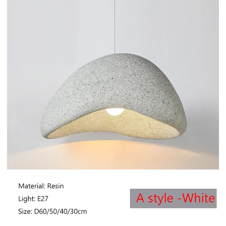 Living Room LED Ceiling Chandelier Light 2025 New Model Wabi Sabi Pendant Lamp Dining Table Bedroom Home Decor Hanging Lighting