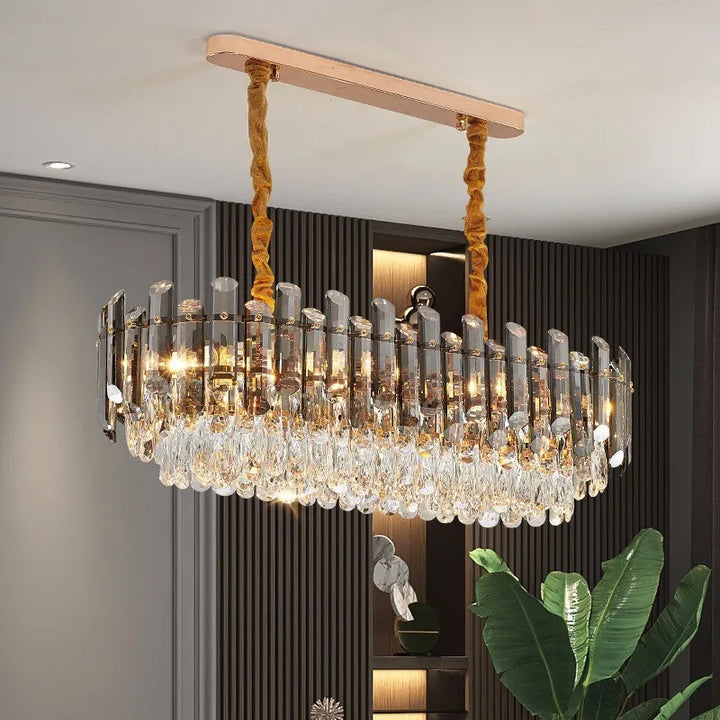 Modern Luxury Crystal Led Pendant Lights Living Dining Room Chandeliers Lighting Home Decor Bedroom Gold Hanging Lamp Luminaire