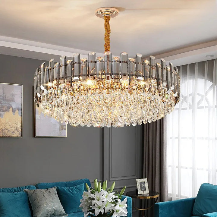 Modern Luxury Crystal Led Pendant Lights Living Dining Room Chandeliers Lighting Home Decor Bedroom Gold Hanging Lamp Luminaire