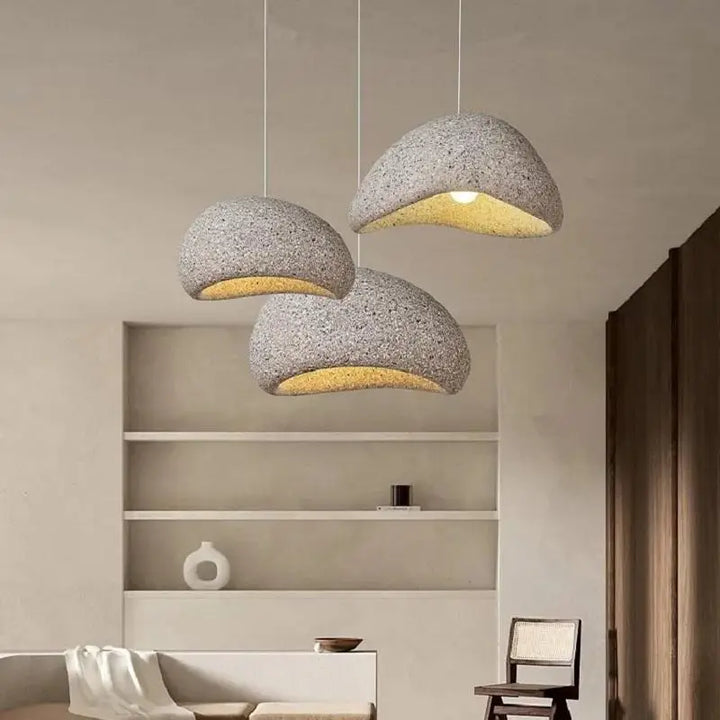 Living Room LED Ceiling Chandelier Light 2025 New Model Wabi Sabi Pendant Lamp Dining Table Bedroom Home Decor Hanging Lighting