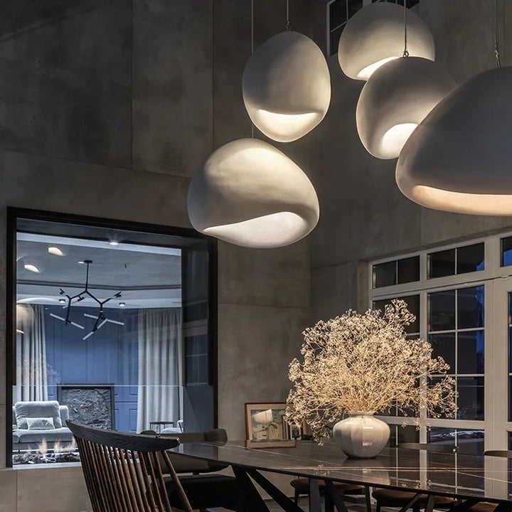 Japanese Wabi Sabi LED Pendant Lights Modern Ceiling Chandelier for Living Room Dining Table Bedroom Nordic Decor Hanging Lamps