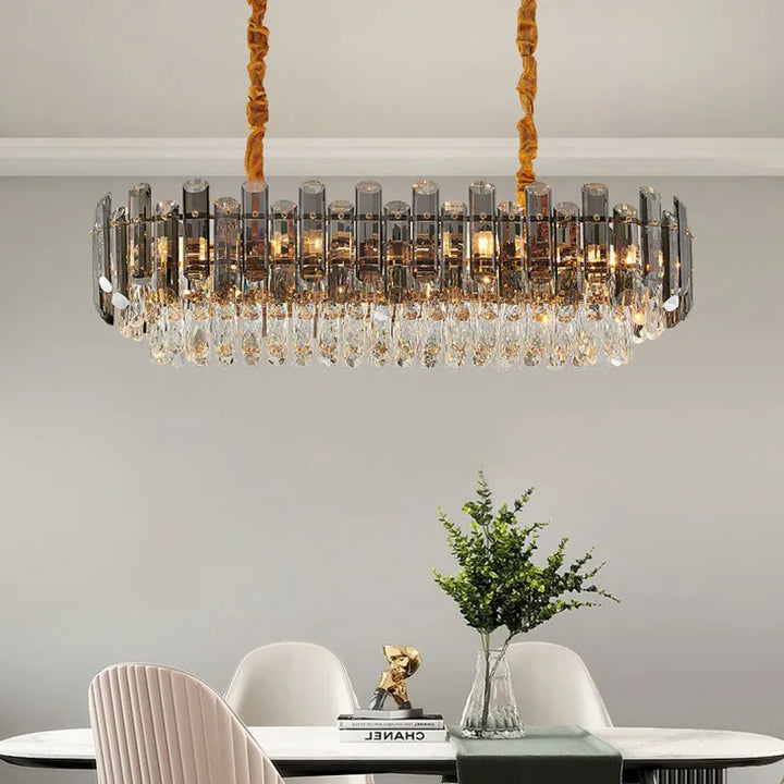 Modern Luxury Crystal Led Pendant Lights Living Dining Room Chandeliers Lighting Home Decor Bedroom Gold Hanging Lamp Luminaire
