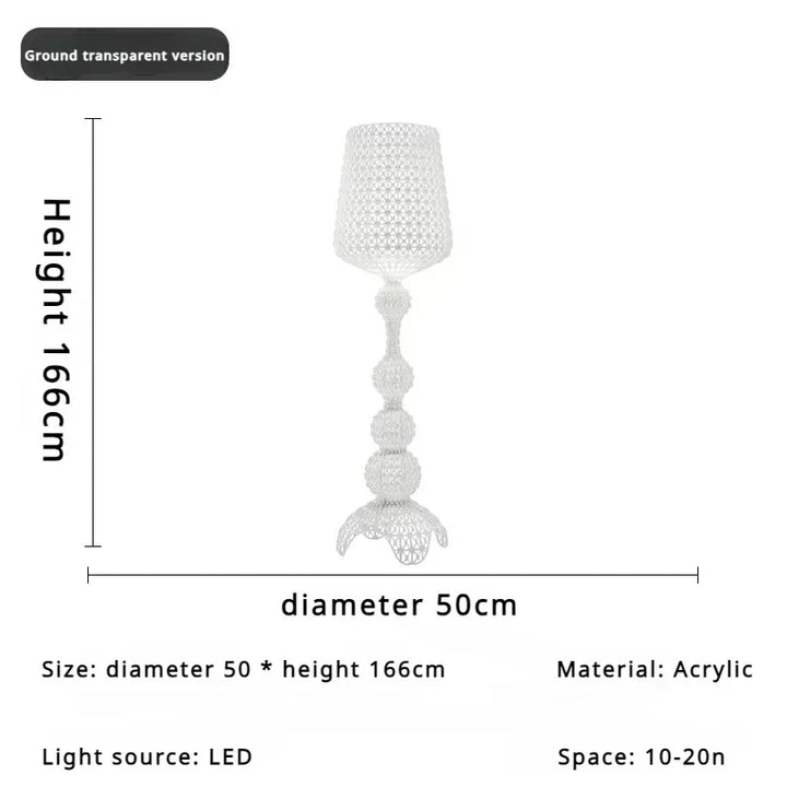 Italian Design Personality LED Floor Lamps Creative Hollow Acrylic Standing Light Living Room Bedroom Decor Lighting Fixtures