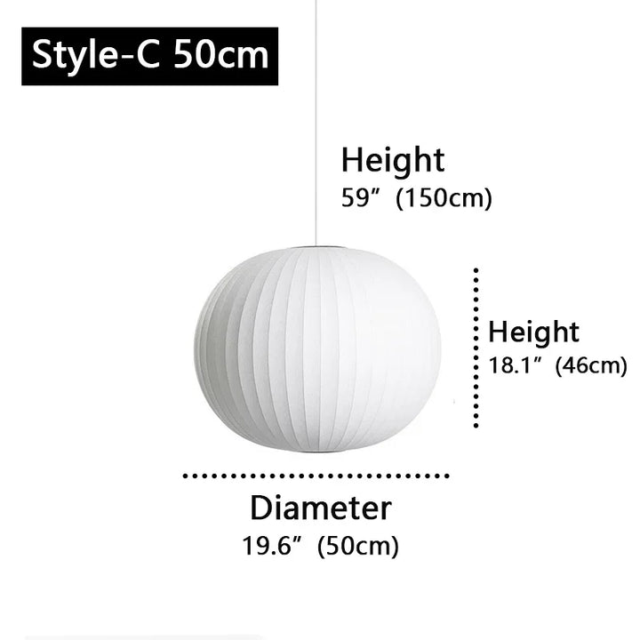 Luma Denmark Silk LED Pendant Lamp Designer Hanging Light for Living Room Hotel Hall Restaurant Modern Home Decor Factory Direct
