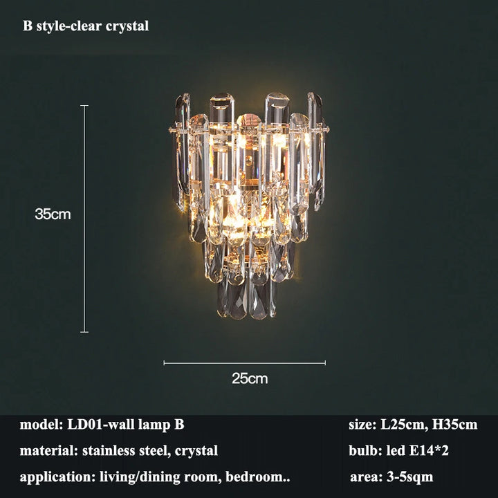 Modern Luxury Crystal Led Pendant Lights Living Dining Room Chandeliers Lighting Home Decor Bedroom Gold Hanging Lamp Luminaire