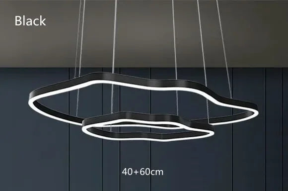 Modern Terraces Chandelier Home Indoor Lighting for Cricular Ring Led Living Room Coffee/Gold Restaurant Pendant Lamps