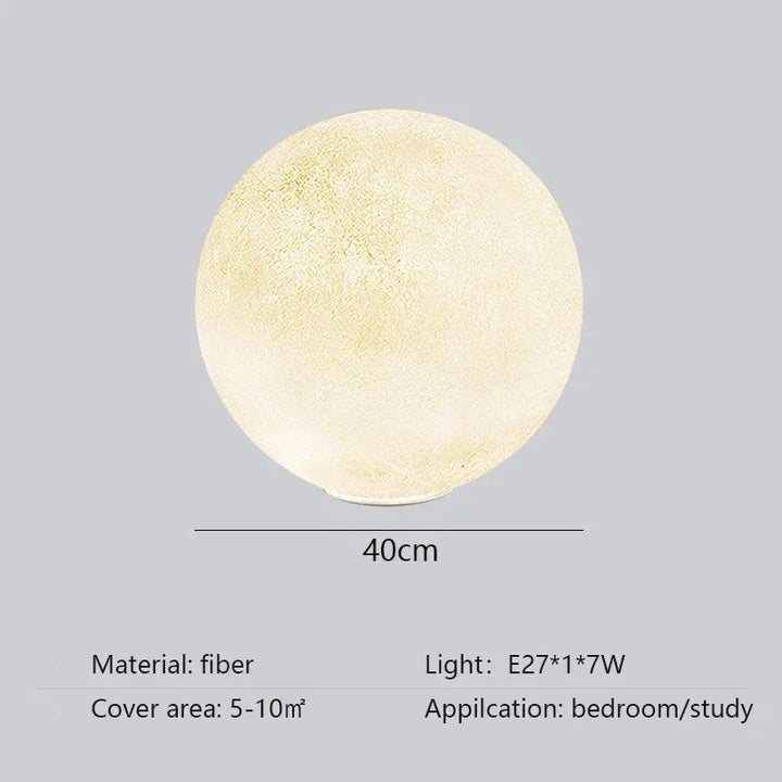 SANDYHA Nordic Style Floor Lamp Rotundity Moon Design Led Light for Living Room Bedroom Decoration Home Study Lighting Fixtures