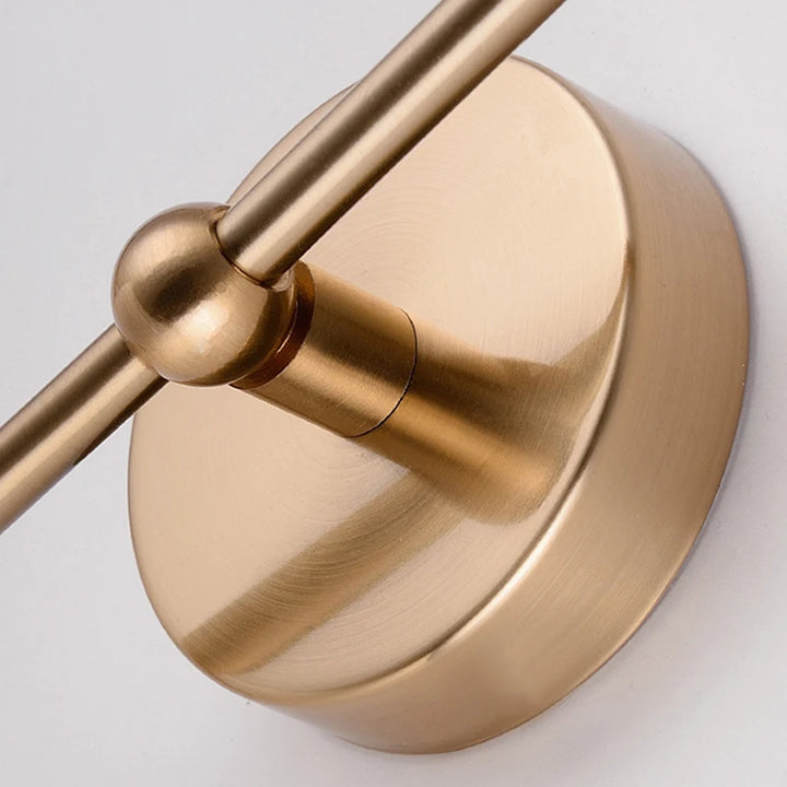 Postmodern Gold Wall Lamp Indoor Copper Sconce Glass LED Wall Light For Living Hall Dining Room Bedroom Kitchen Decorative Lamp