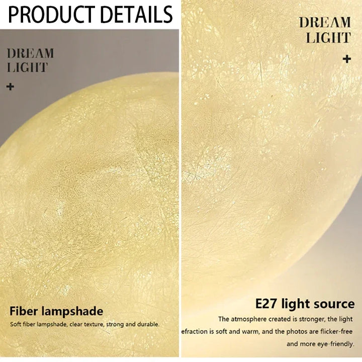 SANDYHA Nordic Style Floor Lamp Rotundity Moon Design Led Light for Living Room Bedroom Decoration Home Study Lighting Fixtures