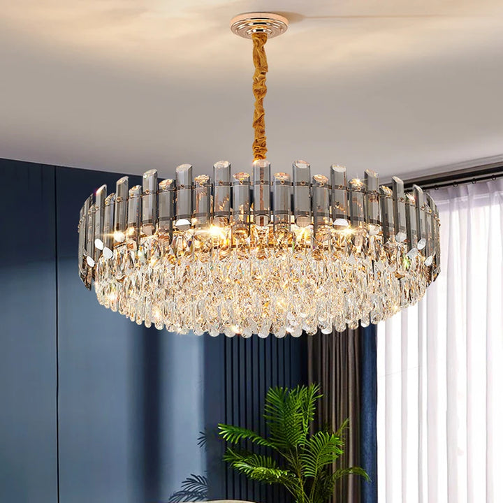 Modern Luxury Crystal Led Pendant Lights Living Dining Room Chandeliers Lighting Home Decor Bedroom Gold Hanging Lamp Luminaire