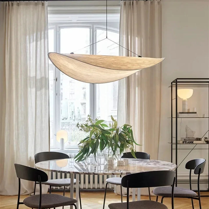 Nordic Silk Pendant Lamp Modern LED Chandeliers for Living Room Bedroom Restaurant Designer Art Indoor Decor Lighting Fixtures