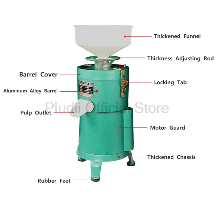 Electric Stainless Steel Commercial Soybean Milk Machine Tofu Making Equipment Soya Bean Slurry Maker Grinding Device Kitchen