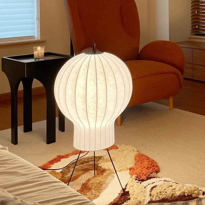 Nordic Floor Lamp for Bedroom living room Table light Study  Table Lamp Indoor Home Designer lamp White silk Standing Lights