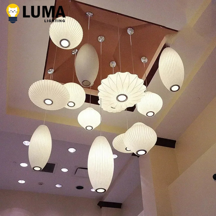 Luma Denmark Silk LED Pendant Lamp Designer Hanging Light for Living Room Hotel Hall Restaurant Modern Home Decor Factory Direct