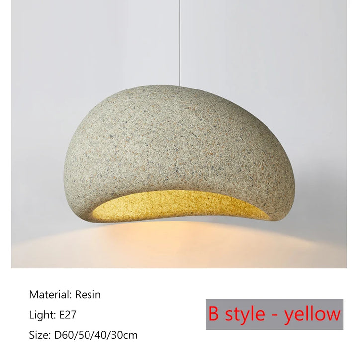 Living Room LED Ceiling Chandelier Light 2025 New Model Wabi Sabi Pendant Lamp Dining Table Bedroom Home Decor Hanging Lighting