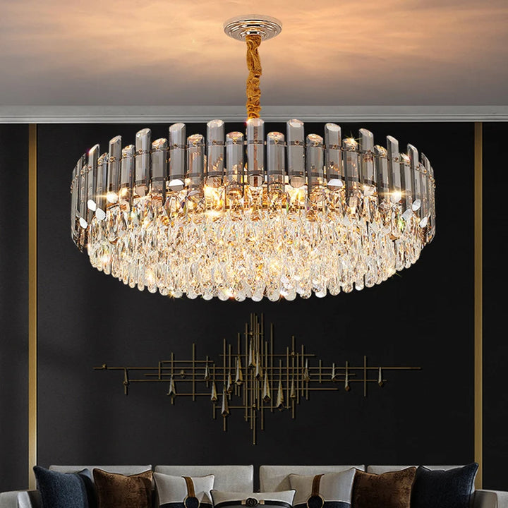 Modern Luxury Crystal Led Pendant Lights Living Dining Room Chandeliers Lighting Home Decor Bedroom Gold Hanging Lamp Luminaire