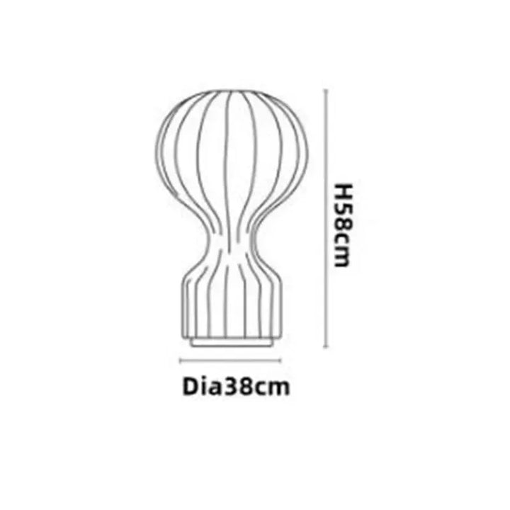 LED Silk Table Lamp Designer Cocoon Style Art Desk Light Bedroom Living Room Bedside Study Hotel Sofa Bar Home Decor Lighting