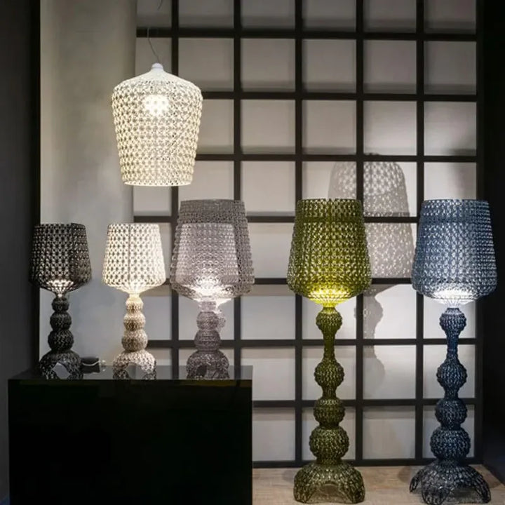 Italian Design Personality LED Floor Lamps Creative Hollow Acrylic Standing Light Living Room Bedroom Decor Lighting Fixtures