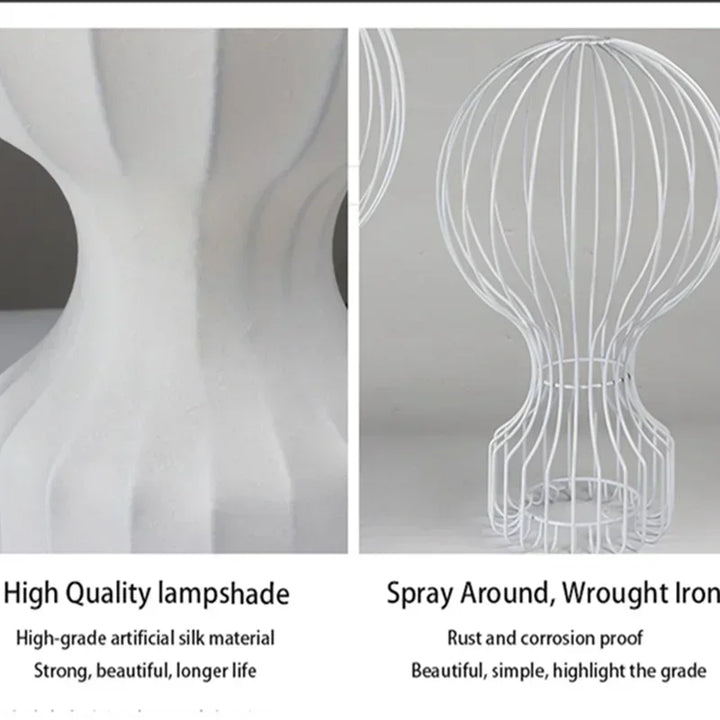 LED Silk Table Lamp Designer Cocoon Style Art Desk Light Bedroom Living Room Bedside Study Hotel Sofa Bar Home Decor Lighting