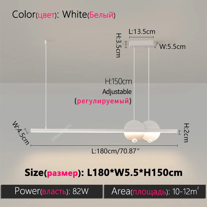 Modern Simple LED Ceiling Chandeliers For Table Dining Room Kitchen Island Chic Pendant Lamp Home Decor Hanging Lighting Fixture