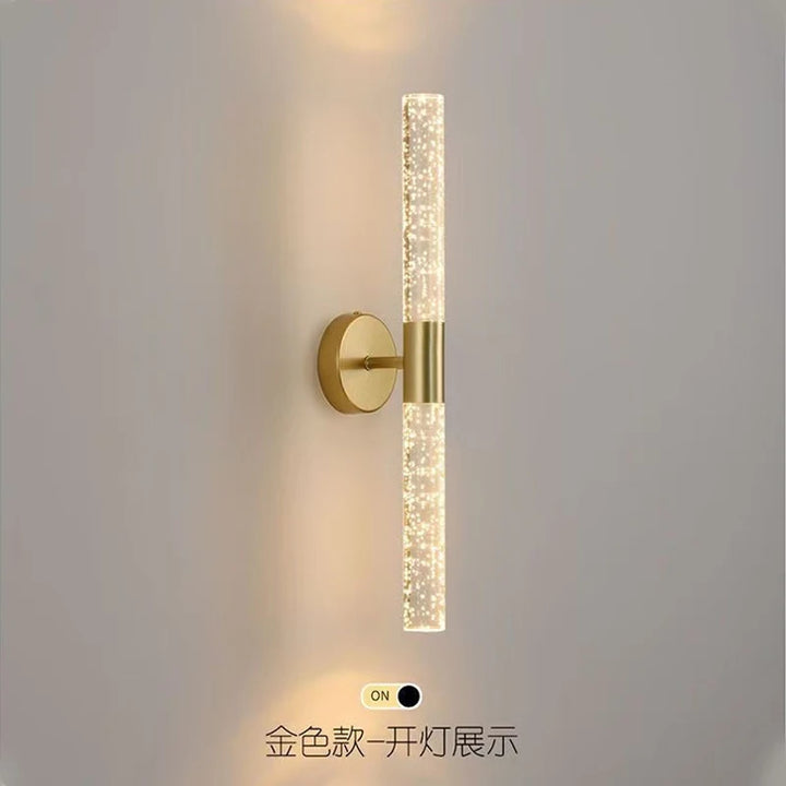 Modern up and down illuminated cylindrical Nordic minimalist creative living room background wall lamp luxurious wall lamp bedsi